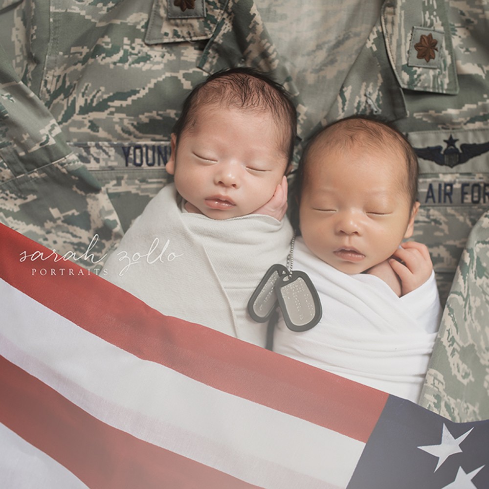 military newborn photographer