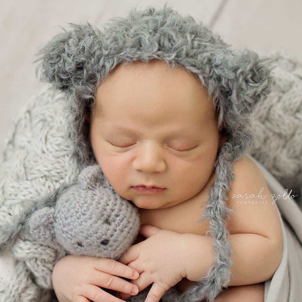 "Baby G's" Newborn Portraits - Newborn Photography - Newborn Photo Session | Warwick, RI - in hat