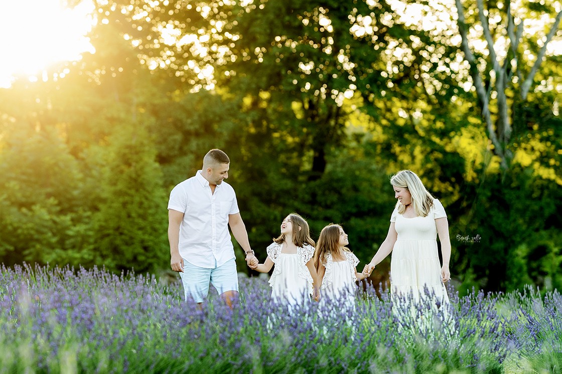 lavender farm family portrait