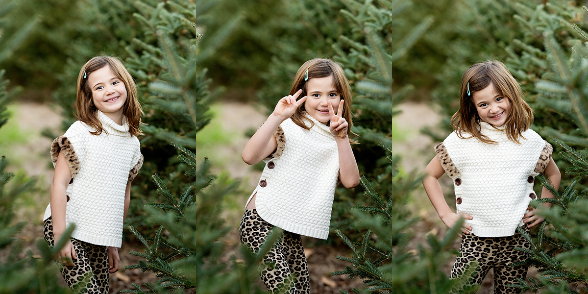Family Photography and Photo mini Sessions at The Farmer's Daughter Tree Farm in South Kingstown, RI - girl trees