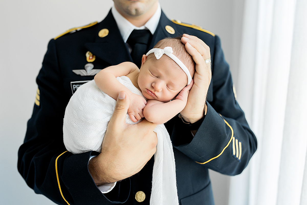 military newborn photographer near me