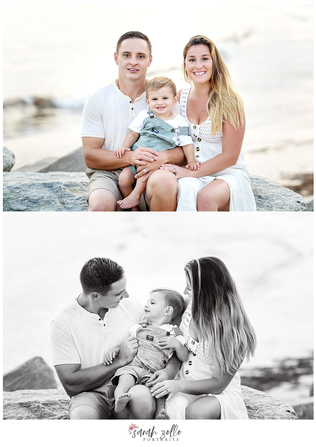 sunset beach photography session family watch hill westerly ri
