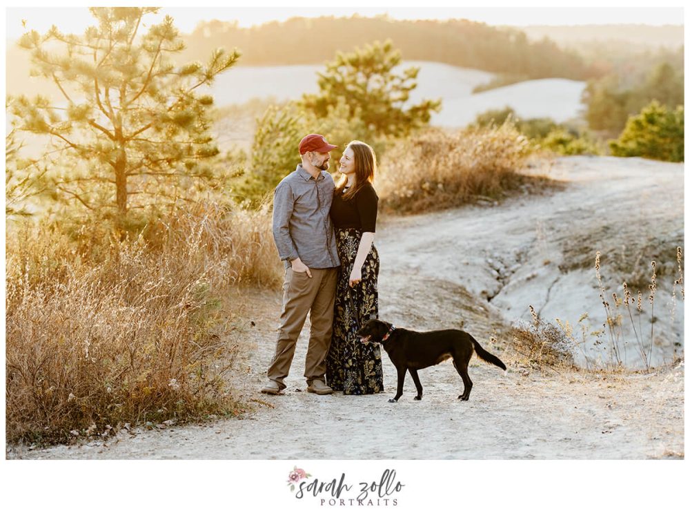 family portrait with dog west greenwhich sand dunes rhode island photographer