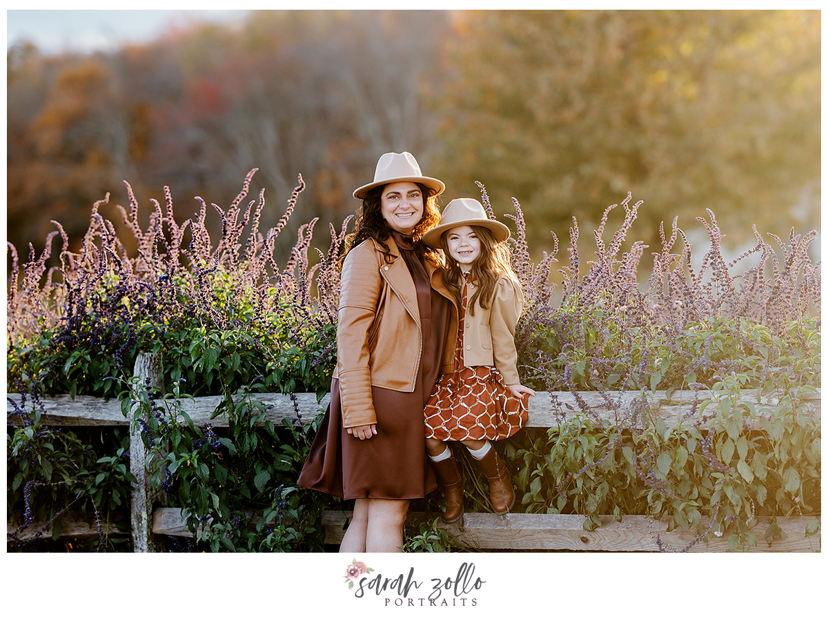 fall family photography sessions at the farmers daughter ri mother daughter lavender flowers