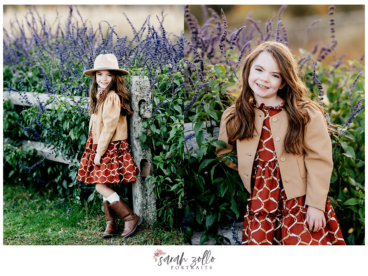 fall family photography sessions at the farmers daughter ri little girl in lavender field