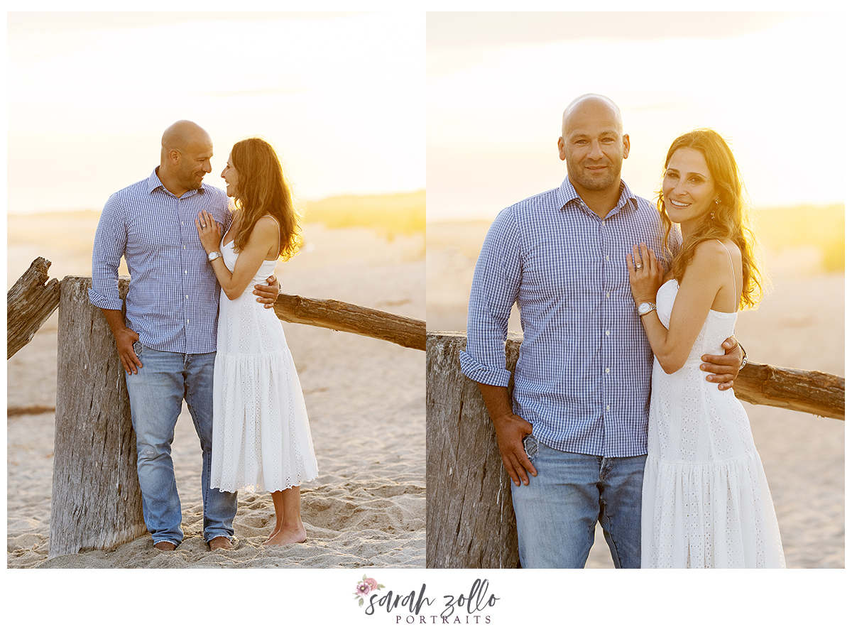 watch hill beach family photoshoot mom and dad sunset photography