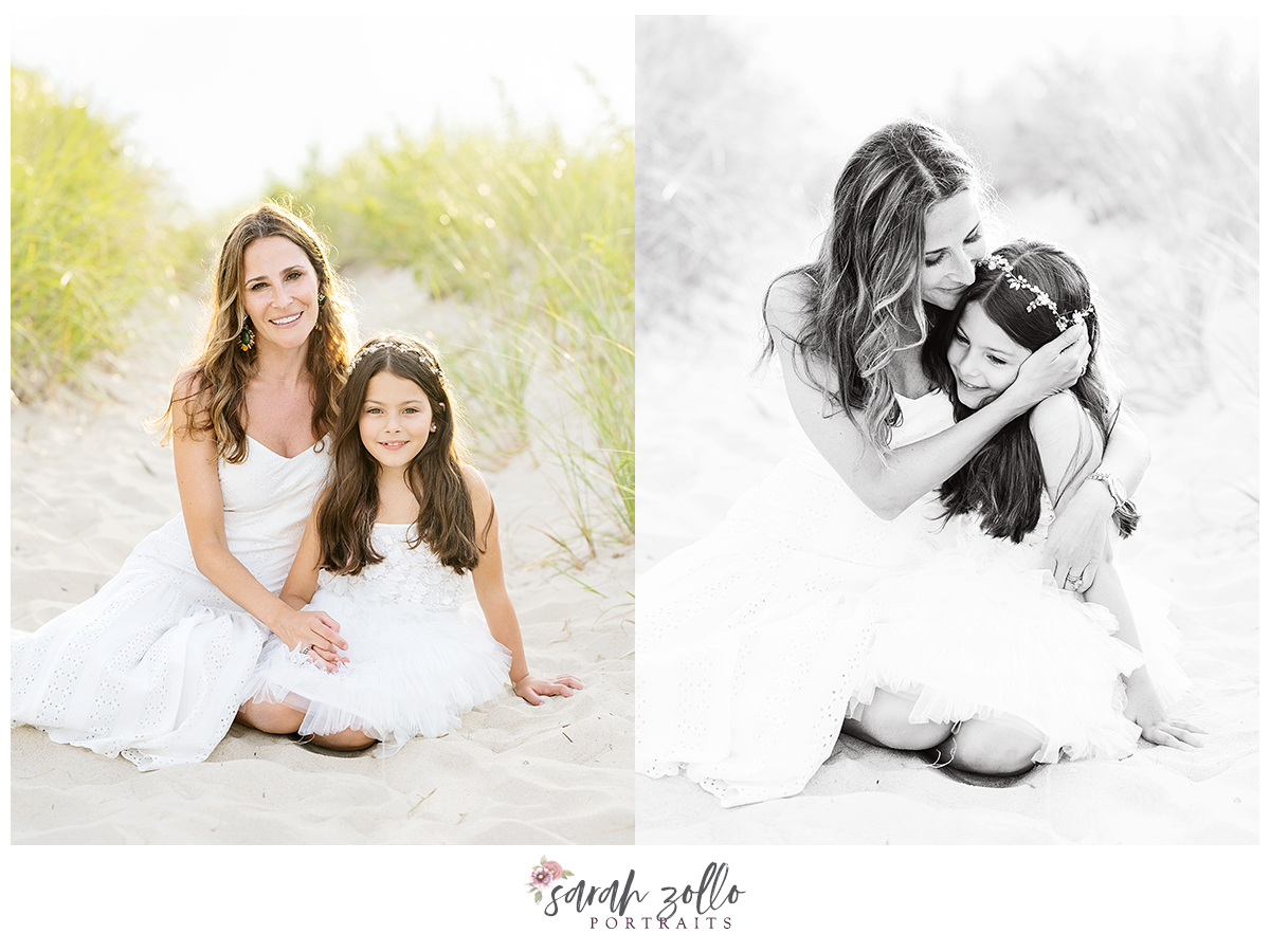 watch hill beach family photoshoot mother daughter portrait summer photography session
