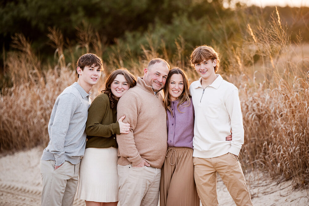 westerly-ri-family-photographer-beach-family-golden-hour